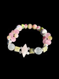 rose quartz and selenite bracelet 