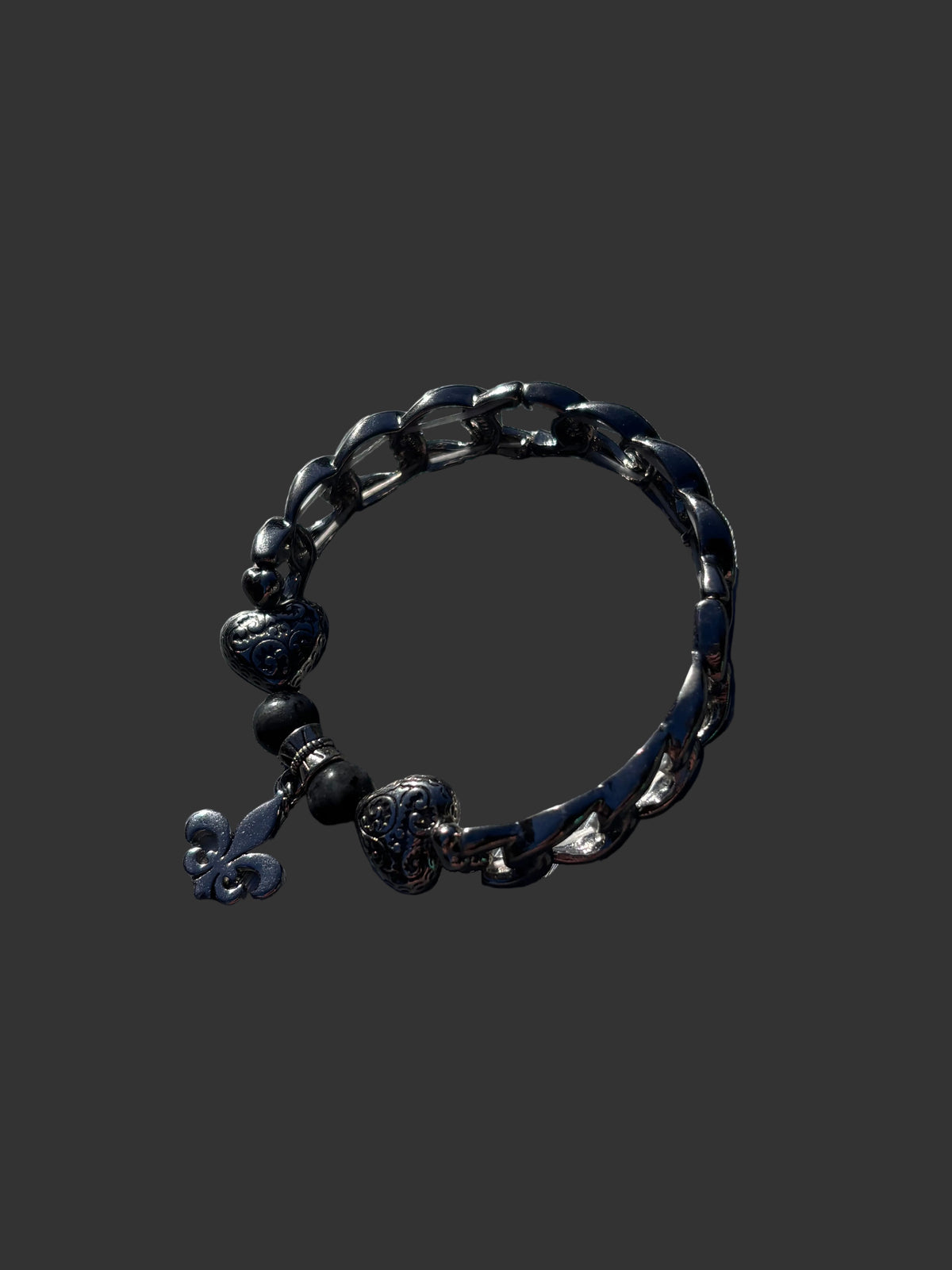 Fleur de lis charm bracelet 